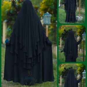 আছিয়া মুসলিমা ফুল সেট - দুবাই চেড়ি, পাইপিং ছাড়া